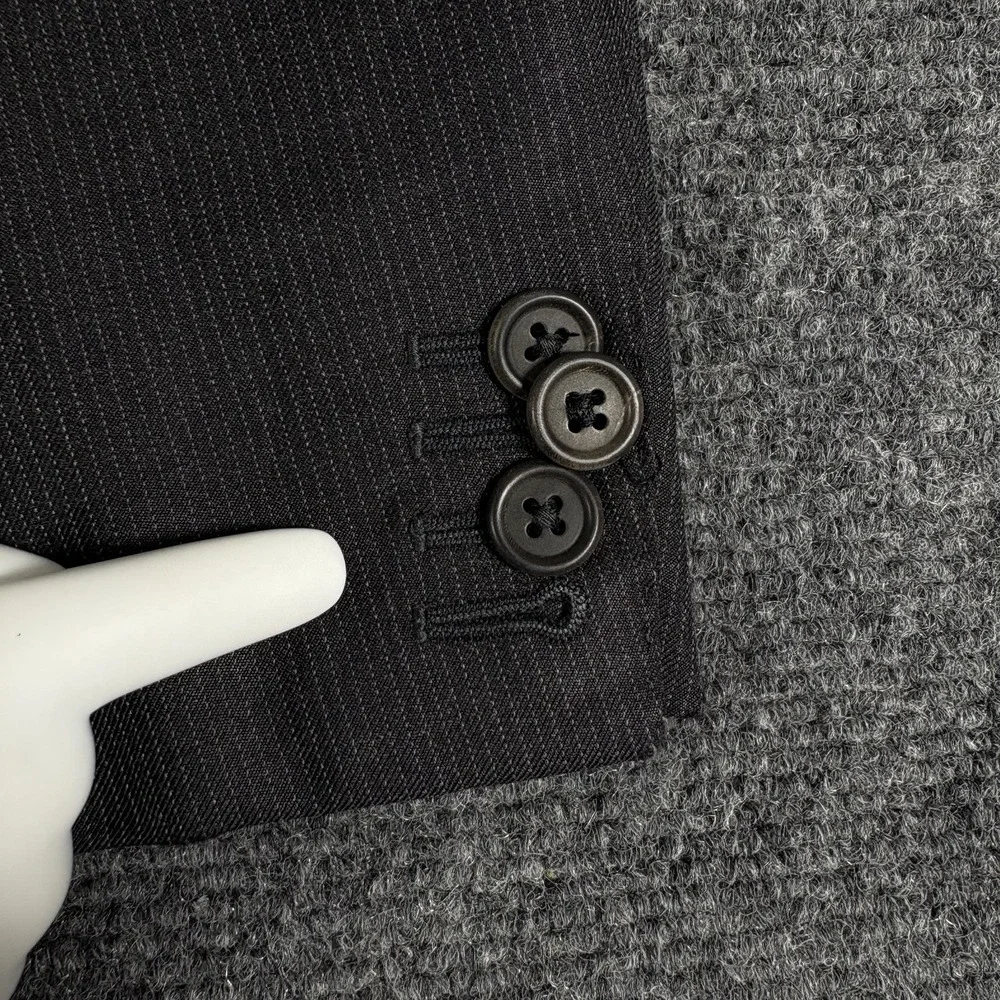 Suitsupply Blazer Mens 48S Lazio Wool Sport Coat Vitale Barberis Pinstripe Alter